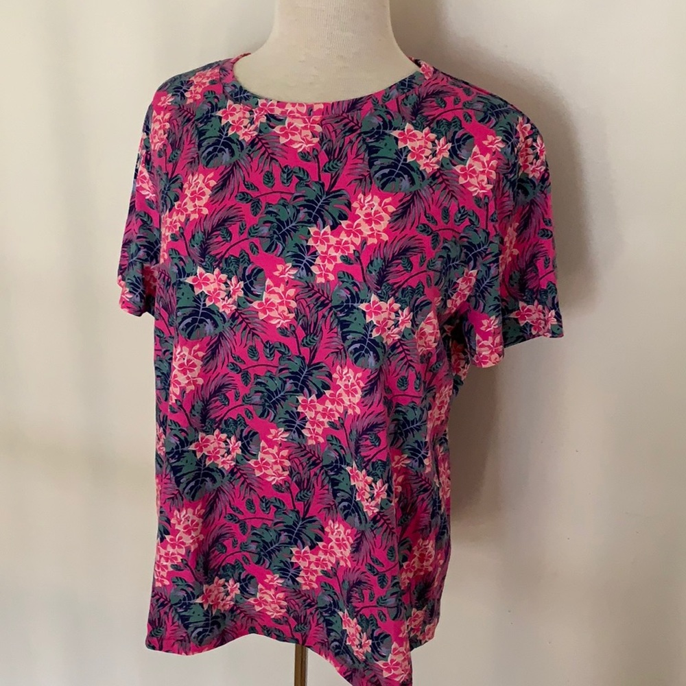 Fresh Produce floral, shirt sleeve top